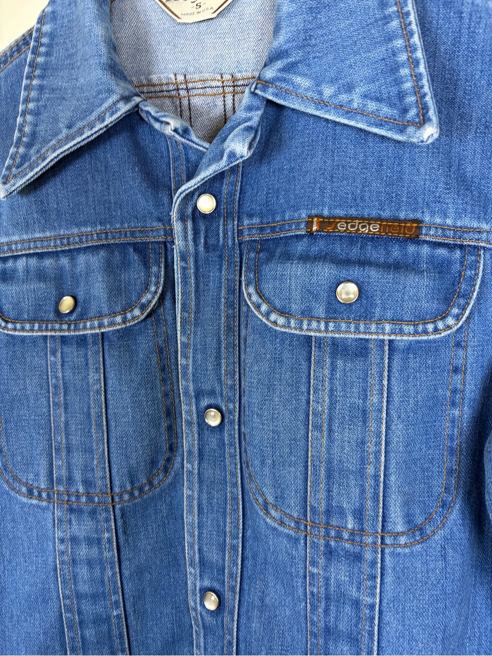 Vintage 70s 80s Sedgefield Denim Trucker Jacket Size Small Made in USA - Picture 4 of 12